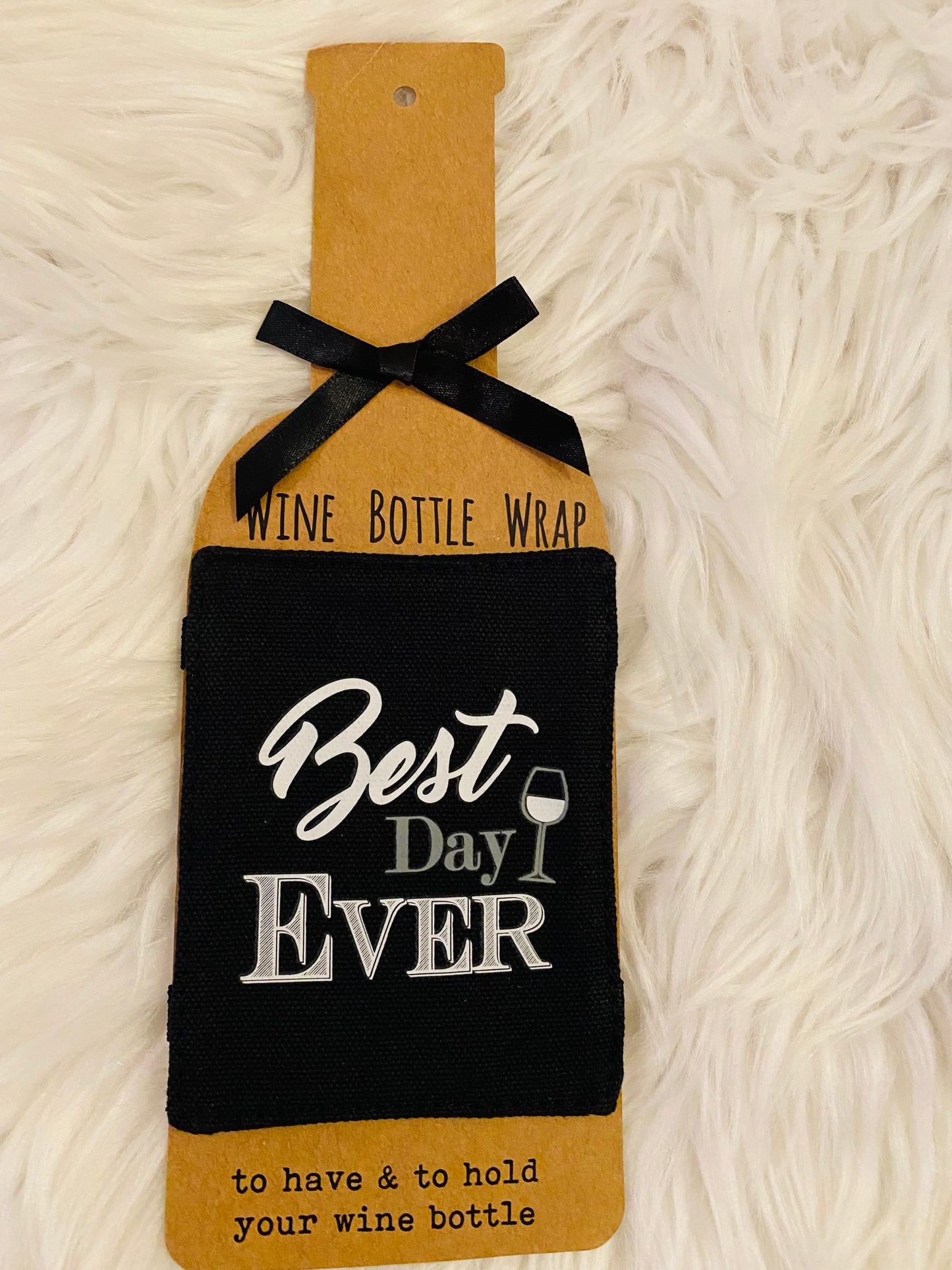 * Wedding Wine Bottle Wrap