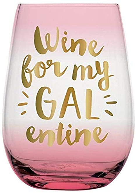 Gal-entine Wine Glass