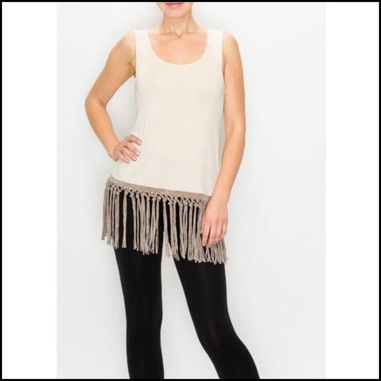 * Broadway Girl Fringe Tank Top