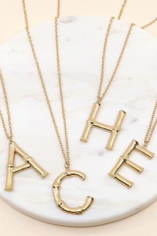* Large Initial Necklace