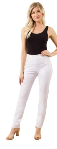 * Simply Noelle Ponte Straight Button Pant
