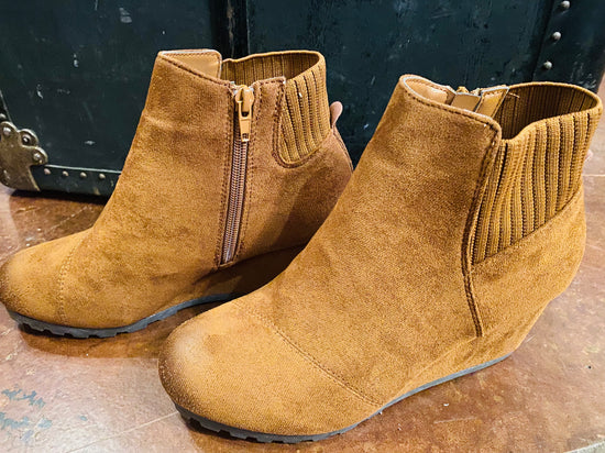 * Take Me to the Mountains Wedge Bootie