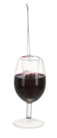 * Wine Glass Ornament