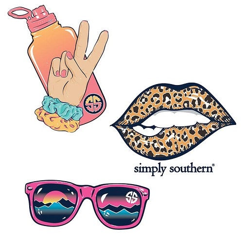 . Simply Southern 3 pack stickers – Southern Bliss Boutique