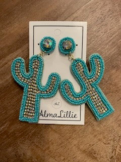 Load image into Gallery viewer, * Alma Lillie Cactus Earring

