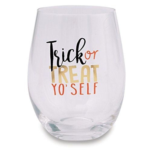 . Halloween Stemless Wine Glass