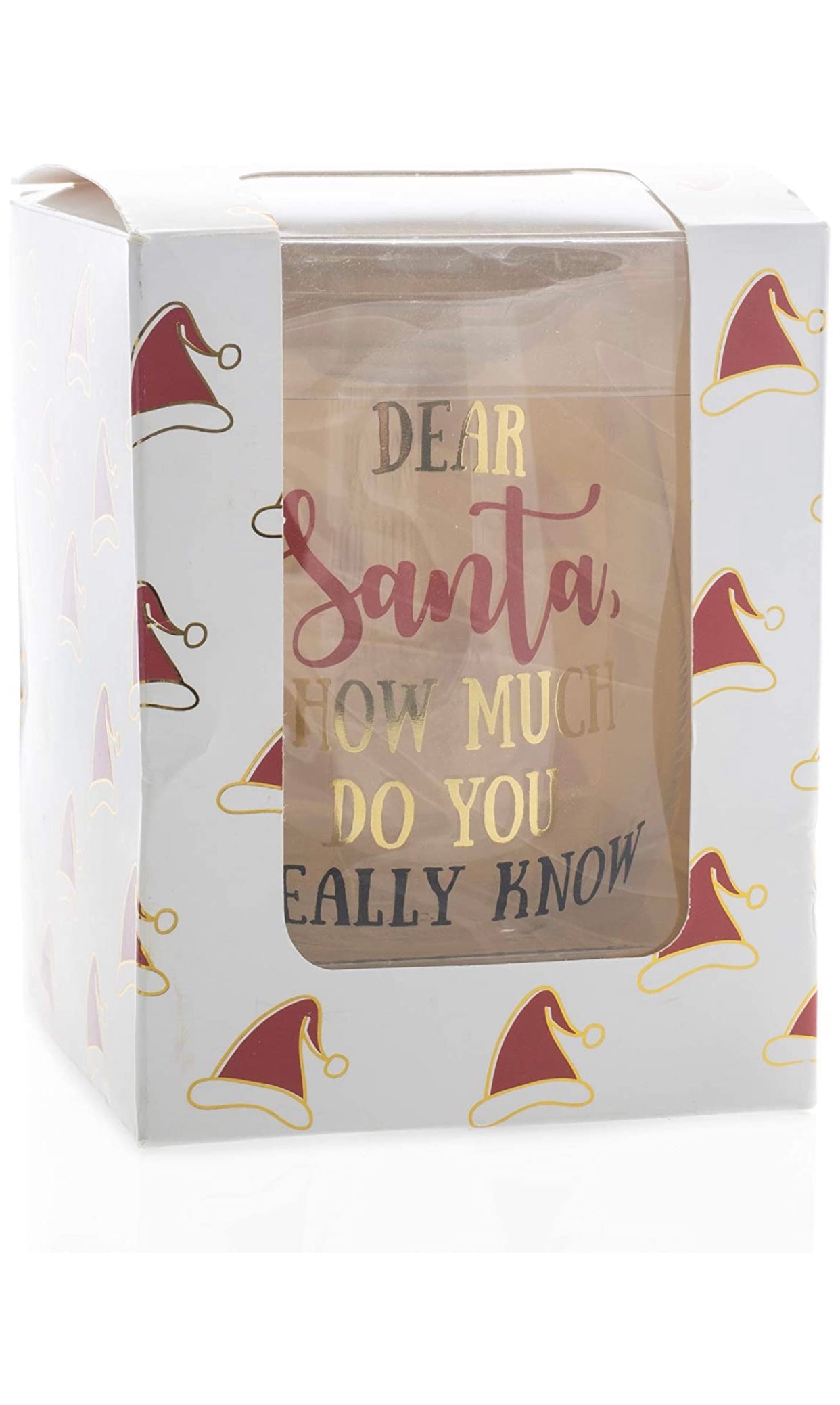 Dear Santa Wine Glass