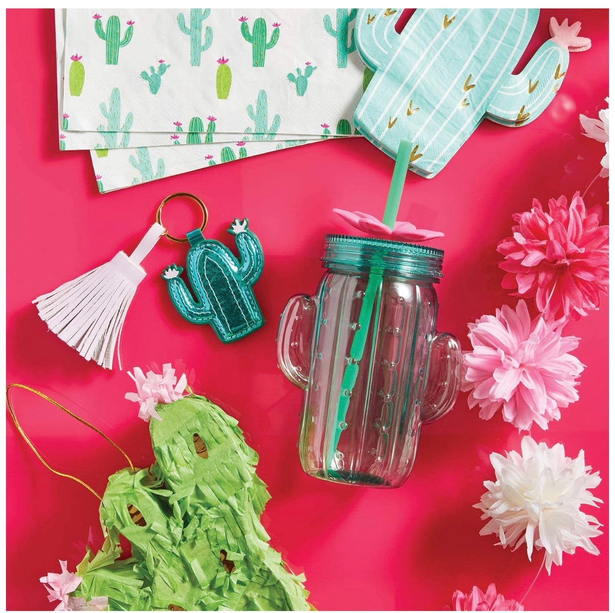 Load image into Gallery viewer, .Plastic Cactus Sipper
