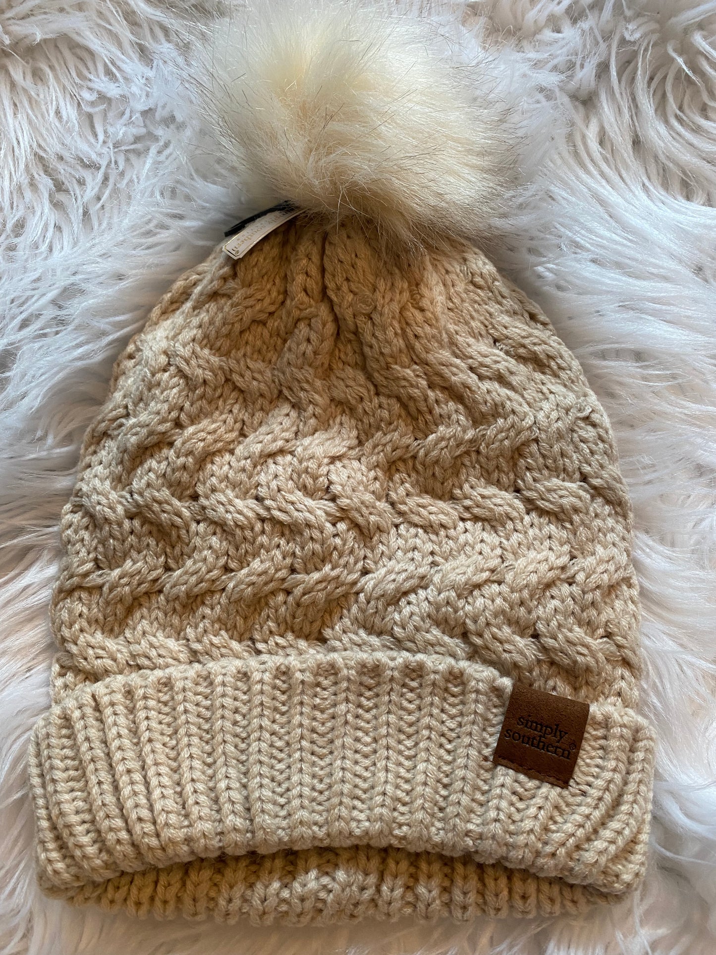 * Simply Southern Sweater Beanie with ball