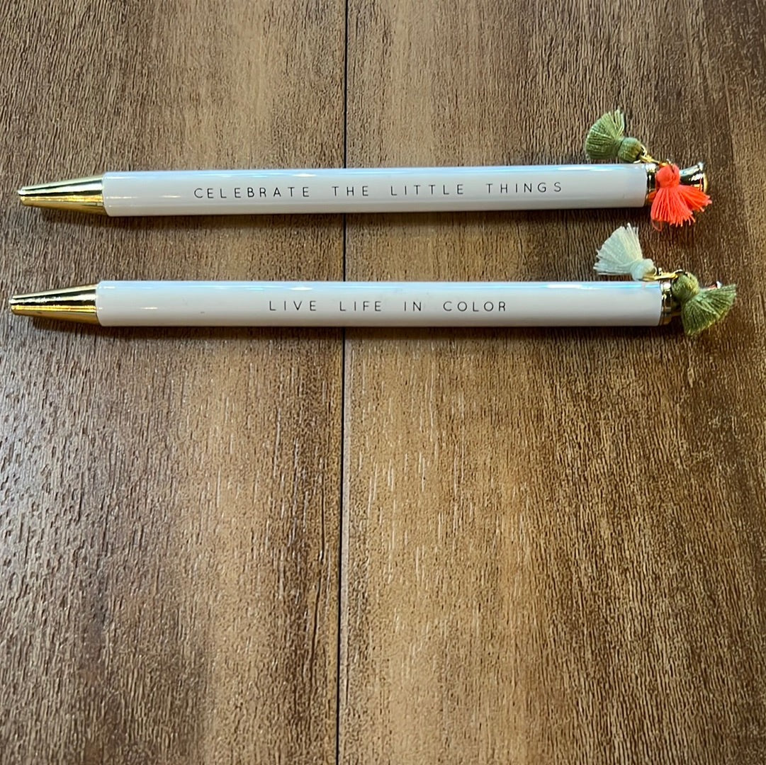 . Pens with a Tassel