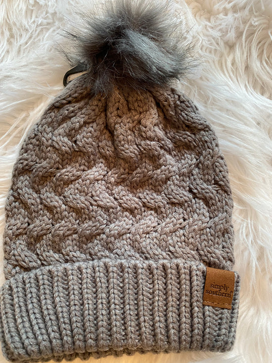 * Simply Southern Sweater Beanie with ball