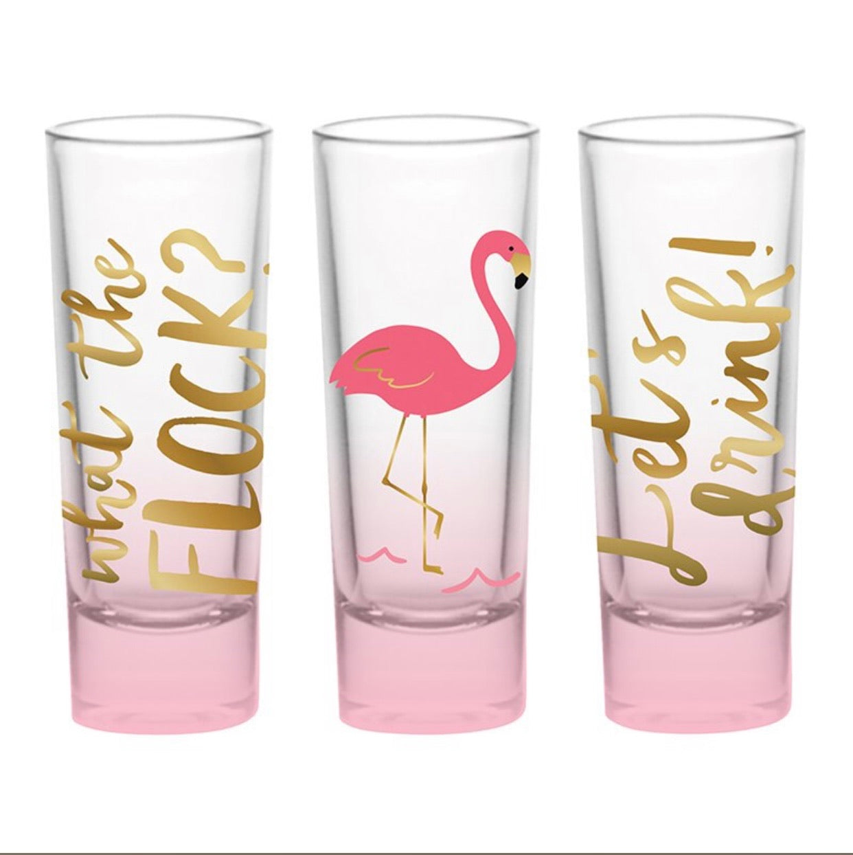 * What The Flock Shot Glass Set