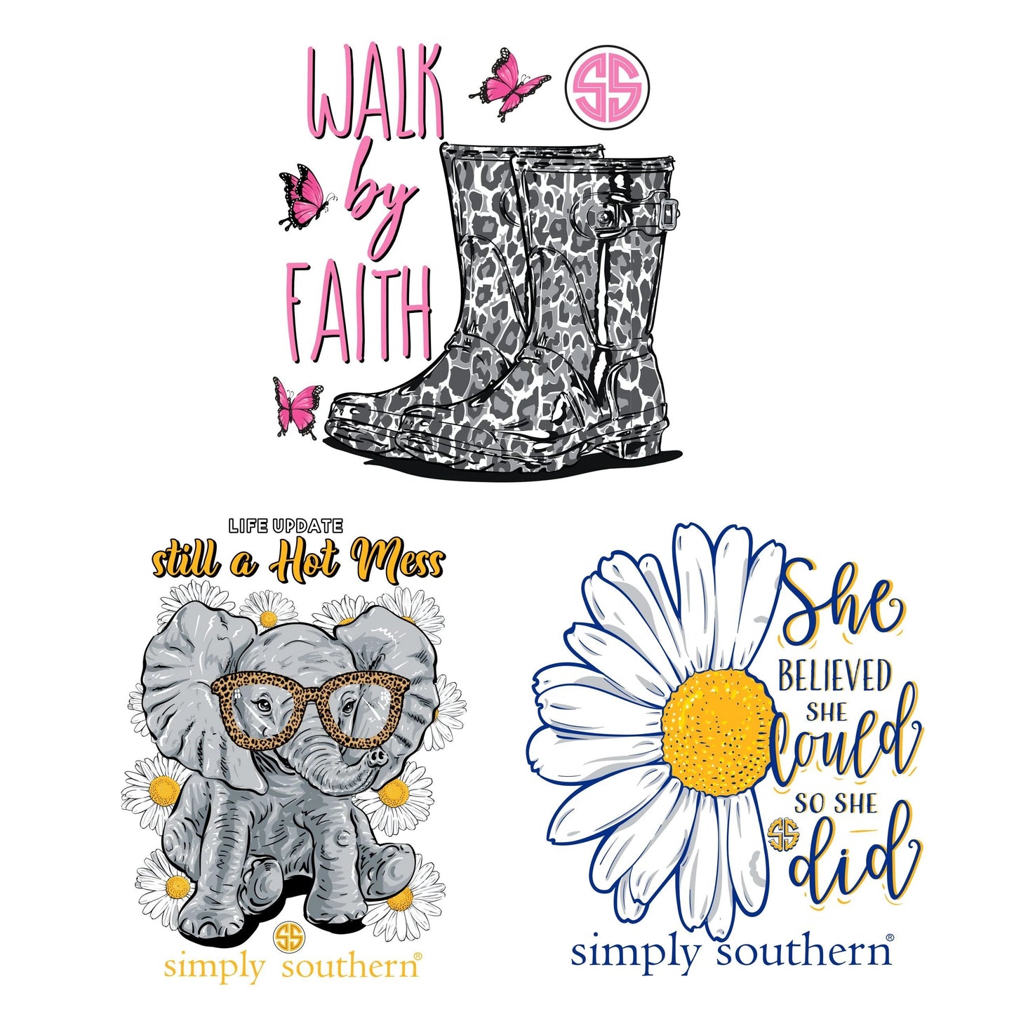 * Simply Southern 3 pack stickers