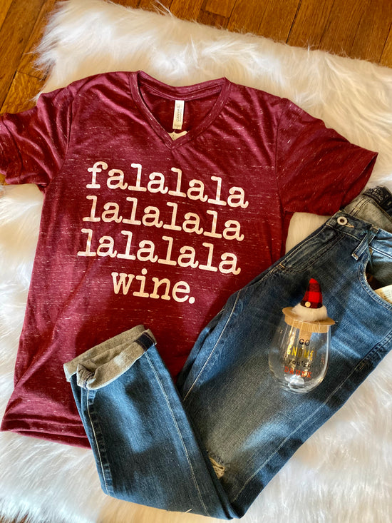 Falalala Wine Tee