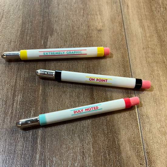 * Pencils with an Attitude