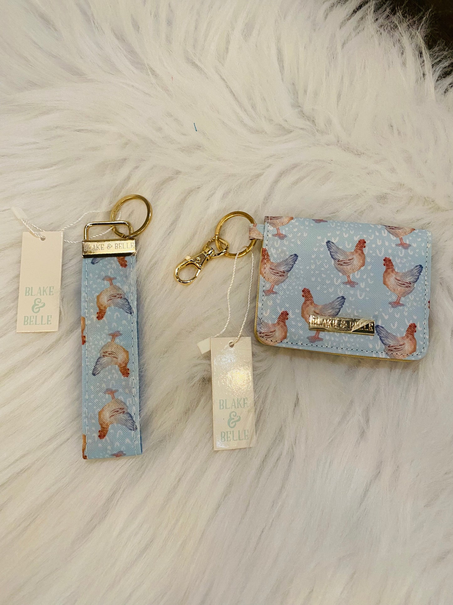 Load image into Gallery viewer, . Crazy Chicken Lady ID Wallet or Key Fob
