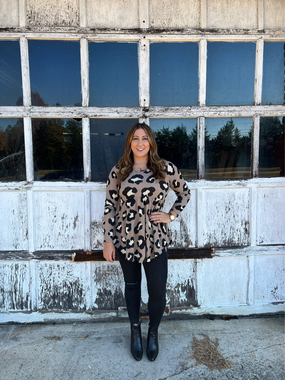 * Something Simple Animal Print Tunic