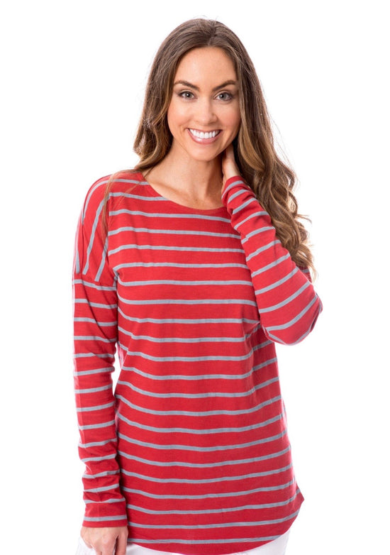 Load image into Gallery viewer, * Stripe long sleeve tunic
