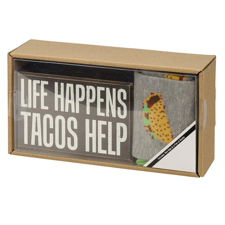 * Box Sign Sock set - Taco
